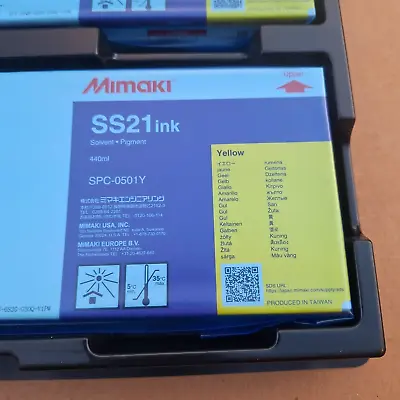 OEM Mimaki SS21 440ml Printer Ink Yellow SPC-0501Y Exp 8/21/24 • $124.95