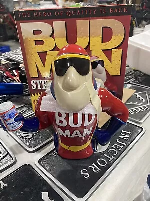 Bud Man Budweiser Beer 1993 Collectors Edition Ceramic Stein Mug *new* • $19.99