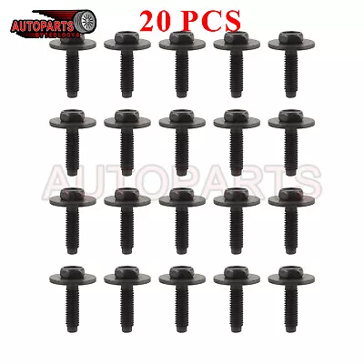 M6-1.0 X 20Mm Flanged Button Head Socket Cap Screw Bolts Allen Socket Drive X20 • $8