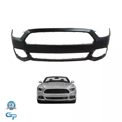 For 2015 - 2017 Ford Mustang Except Shelby Model Front Bumper Cover Primed Black • $108.96