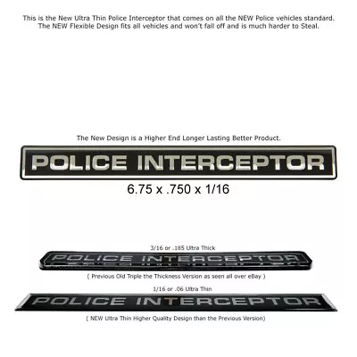 Fits Crown Vic Interceptor Police Emblem Decal Explorer Taurus • $9.99