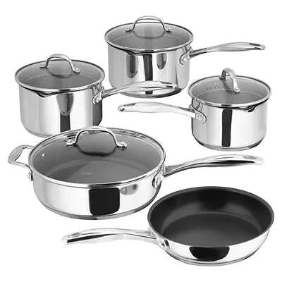 £173.50 • Buy Stellar 7000 S7C4D 5-Piece Set Of Pans, 16,18,20cm Saucepans, Fry & Saute