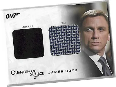 James Bond Archives 2009 - QC03 James Bond's Jacket & Tie Costume Card 005/350 • £80