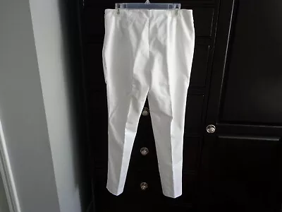 Vince Camuto Women's White Skinny Leg Pants Size 8 Zipper Closure • $13.99