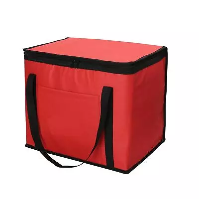 Red Large Cooling Bag Box Picnic Cooler Camping Lunch Food Cool Ice Drink 30l • £8.49