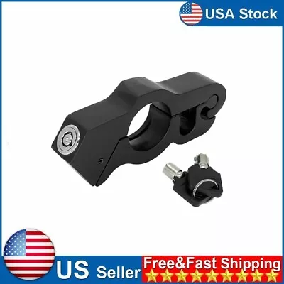 Motorcycle Handlebar Lock Anti-Theft Grip Throttle Security Bike Scooter ATV • $13.99