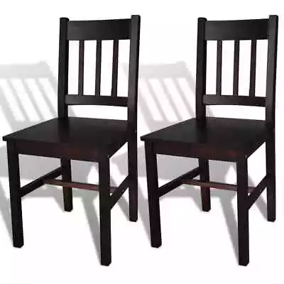 2/4/6 Pcs Solid Pinewood Dining Chair Kitchen Dining Room Modern Furniture VidaX • $164.99