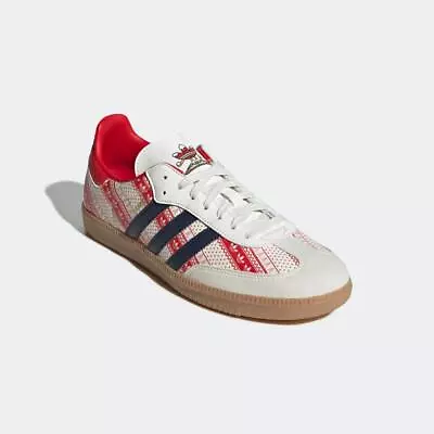 Adidas Originals Samba Vegan Shoes Trainers White Navy Red Gum 100% Authentic • £74.99