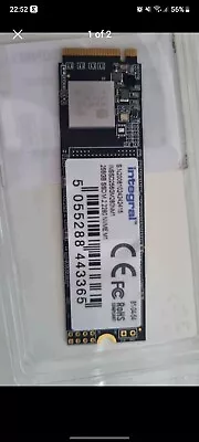 Integral 256GB SSD NVME M.2 2280 PCIe Gen3x4 R-3350MB/s W-1350MB/s TLC M2 Solid • £20