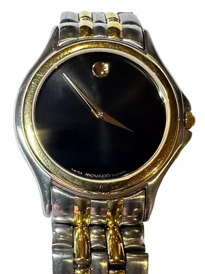 Movado Classic Museum 81-E4-0863 Quartz Watch Two Tone Gold Stainless Steel 35mm • $125