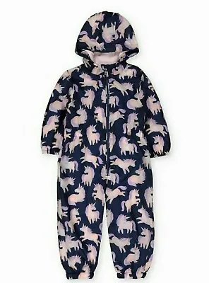 Girls Kids Blue Unicorn Puddlesuit  • £16.99