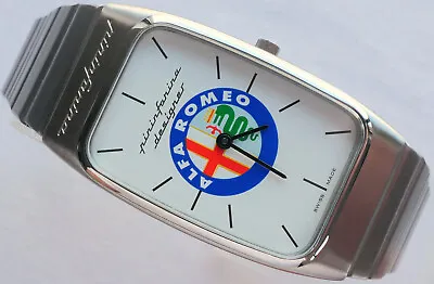 $909.88 • Buy Alfa Romeo Quadrifoglio Pininfarina Spider Classic Car Accessory Swiss Watch