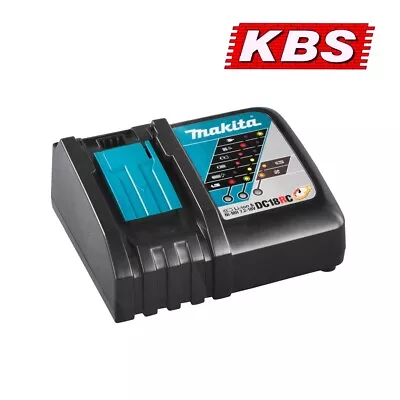 Genuine Makita 18V Charger DC18RC LXT Lithium‑Ion Fast Rapid • £29.95