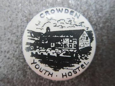 Crowden Youth Hostel YHA Pin Badge Button (L18B) • £3.99