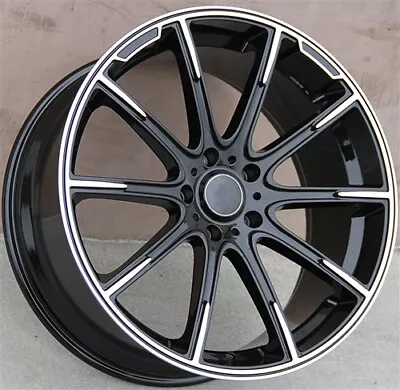 (4)set 22  22x10 5x130 Black Wheels Benz G Wagon G500 G550 W463 G55 G63 Brabus • $1299.15