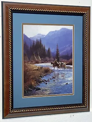 Martin Grelle - Silent Camp - Matted & Framed Limited Edition Signed & Numbered  • $99.99