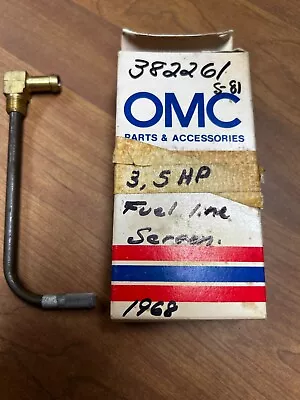 NIB NOS OEM OMC Evinrude Johnson Fuel Line Screen Pick-up 382261 35HP 1968 • $13