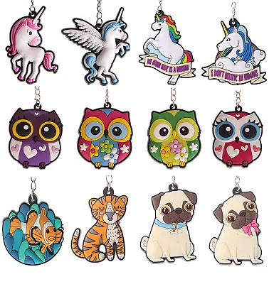 £1.95 • Buy Novelty Animal Emoji Gift Keyrings House Car Keyring Key Rings Key Ring