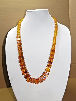 VINTAGE NATURAL BALTIC AMBER BEAD NECKLACE 30” 117.8 Grams • $187.95
