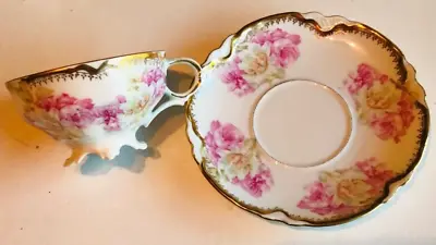 ALTRO CHINA MZ HABSBURG AUSTRIA Porcelain Demitasse Cup & Saucer • $39