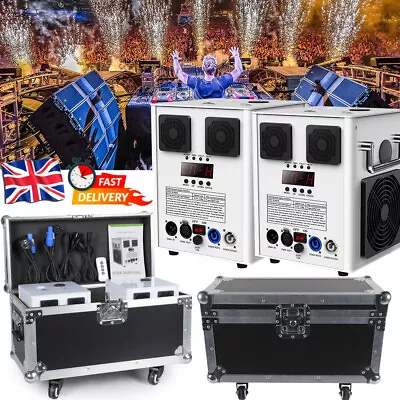 2x Cold Spark Firework Machine Wedding DJ Event Party Stage Effect W/Flight Case • £209.99