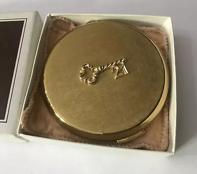 Vintage Stratton Loose Powder Compact Gold Gilt Key 21 Boxed  Unused • £28