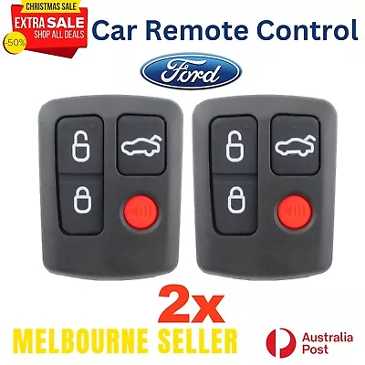 2X Complete Remote Key Fob 4 Button 433MHz For Ford BA BF Falcon Sedan/Wagon • $32.36