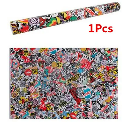 20x60in Waterproof Car Stickers Bomb Wrap Sheet Panda Cartoon Graffiti Decals • $20.60