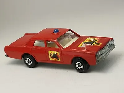 Vintage Matchbox Lesney Superfast Red Mercury Fire Chief Car No 59 1:64 • $9.99