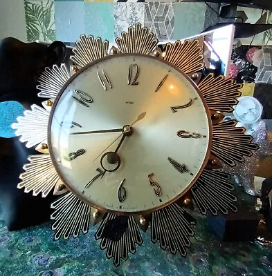 £28.60 • Buy Metamec Vintage Sunburst Wall Clock