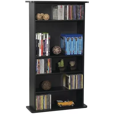 Atlantic DrawBridge Media Cabinet Wall Unit Storage Rack Shelf CD DVD Blu Ray • $52.50