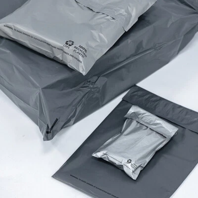 £4.89 • Buy 20 Grey Easy Seal Mail Bags Mailing Bags Mailing Sacks Size 400mm X 500mm 16x20 