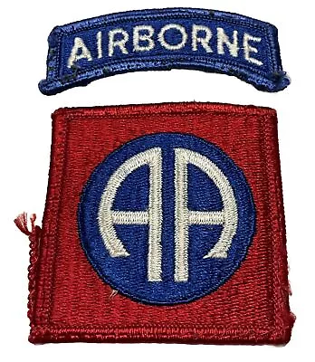 Vietnam Era U.S. Army 82nd Airborne Infantry Division Merrow Edge Patch GB & Tab • $9.95