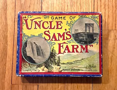 Beautiful Vintage Game - Uncle Sam’s Farm - Vintage Parker Brothers Card Game • $32