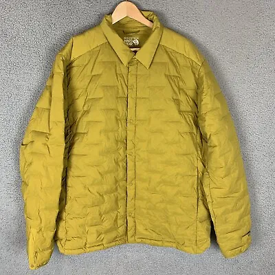 Mountain Hardwear Jacket Men's XXL Yellow Super/DS Climb Goose Down Outdoors • $74.99