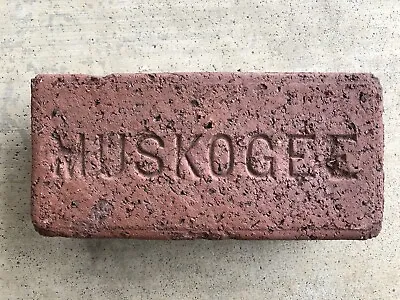 Rare...excellent Condition…large Letter Muskogee Brick…muskogee Oklahoma • $15