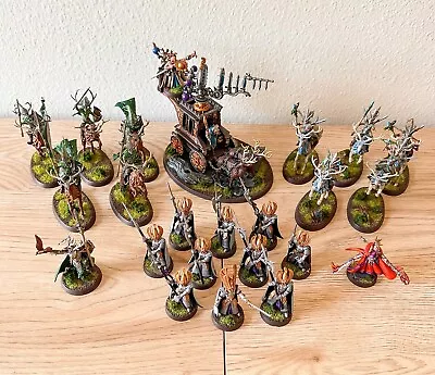 Warhammer Fantasy Battles - Painted High Elves Army - BoxedUp (4700) • $40.17