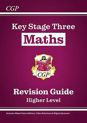 KS3 Maths Study Guide With Answer Higher Level Years 7-9 Cgp 2023 • £8.99