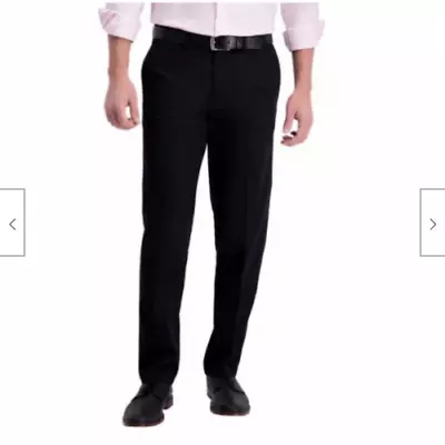 Haggar Men's Premium Perfect Fit Waistband No Iron Pants Variety Sizes & Colors • $25.99