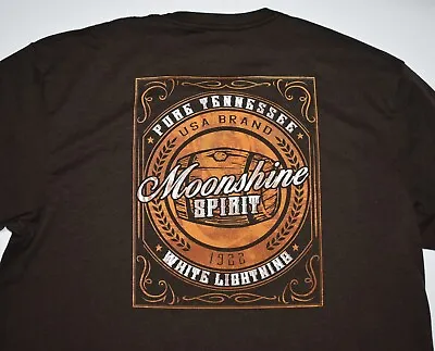 Moonshine Spirit 2XL T-Shirt Brad Paisley White Lightning Tennessee Brand Tee • $20