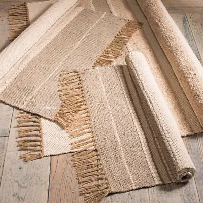  Slubweave Cotton Rug Made From 70% Cotton And 30% Jute. Fair Trade • £14.99