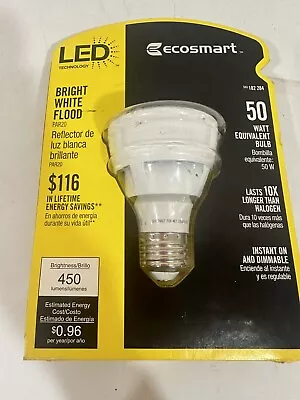 EcoSmart LED 7W 50W 500 Lumen PAR20 Medium E26 Dimmable Flood 3000k Bright White • $8.99