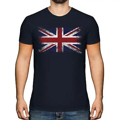 Union Jack Distressed Flag Mens T-shirt Top Uk Gb Great Britain United Kingdom • £11.71