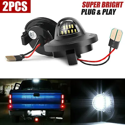 $9.79 • Buy 2x LED License Plate Light Tag Lamp Assembly Replacement For Ford F150 F250 F350