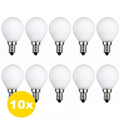 40w Watt Golf Ball SES E14 Light Bulbs Frosted Incandescent Screw In Bulbs X 10 • £9.99