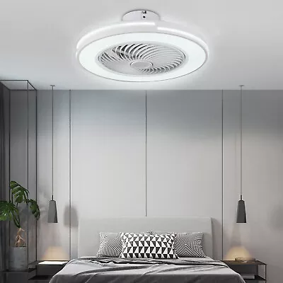 20  Modern Ceiling Fan With LED Light Chandelier Flush Mount Lamp Remote Control • $51.30