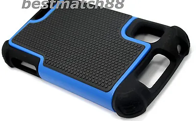 For Motorola Atrix 4g Mb860 Rugged Case Triple Layer Blue Black Heavy Duty • $7.80