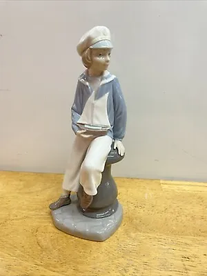 BEAUTIFUL RETIRED 1970th LLADRO / SAILOR BOY With Yacht Sailboat #4810 • $53