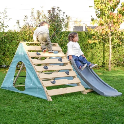 £249 • Buy SOULET Hercules Garden Toddler Climbing Frame Playground Slide & Climbing Wall
