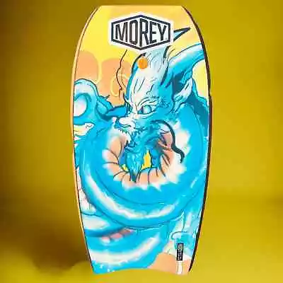 Morey Mach 11 Tube Rail Bodyboard Boogie Board With Leash Devil Dragon • $50